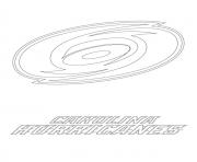 Printable carolina hurricanes logo nhl hockey sport  coloring pages